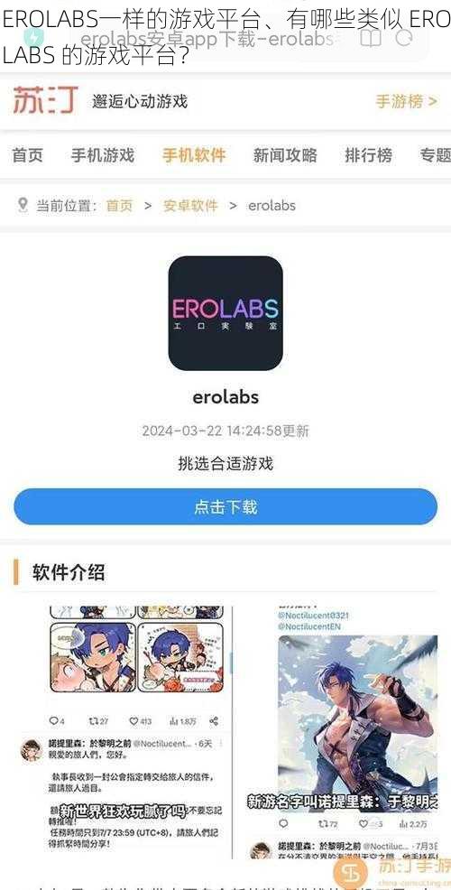 EROLABS一样的游戏平台、有哪些类似 EROLABS 的游戏平台?