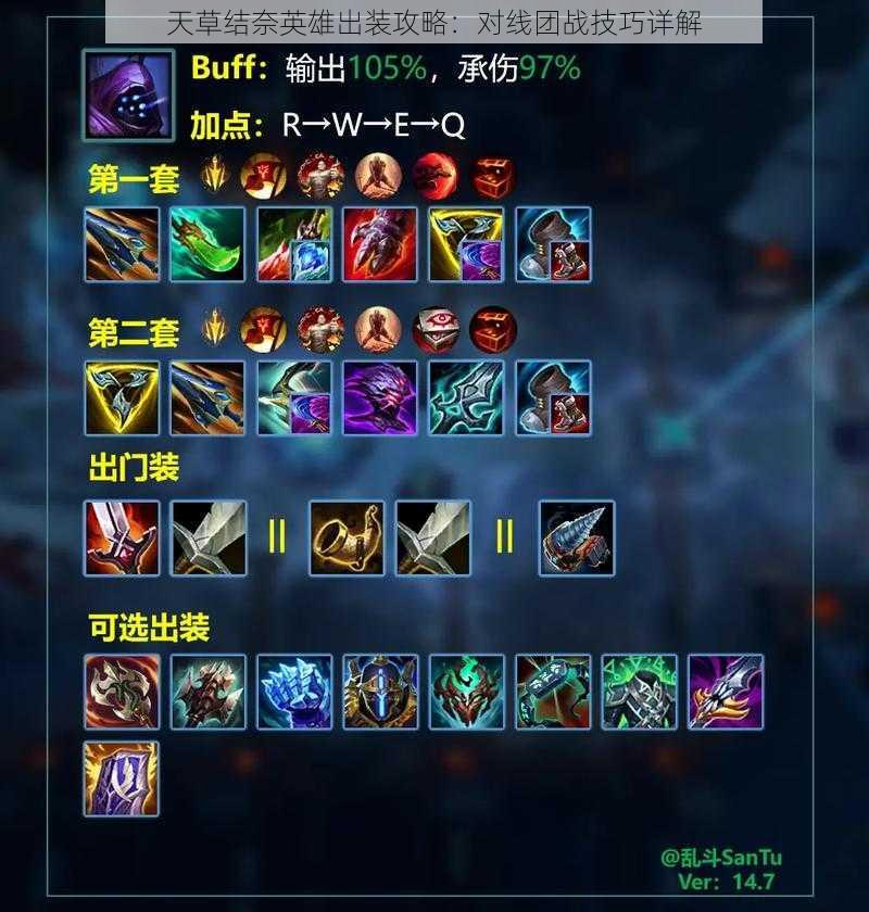 天草结奈英雄出装攻略:对线团战技巧详解
