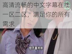 高清流畅的中文字幕在线一区二区,满足你的所有需求