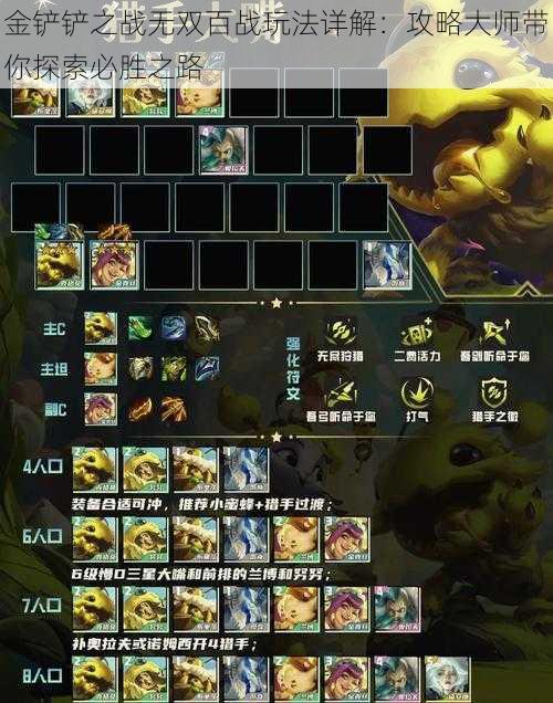 金铲铲之战无双百战玩法详解:攻略大师带你探索必胜之路