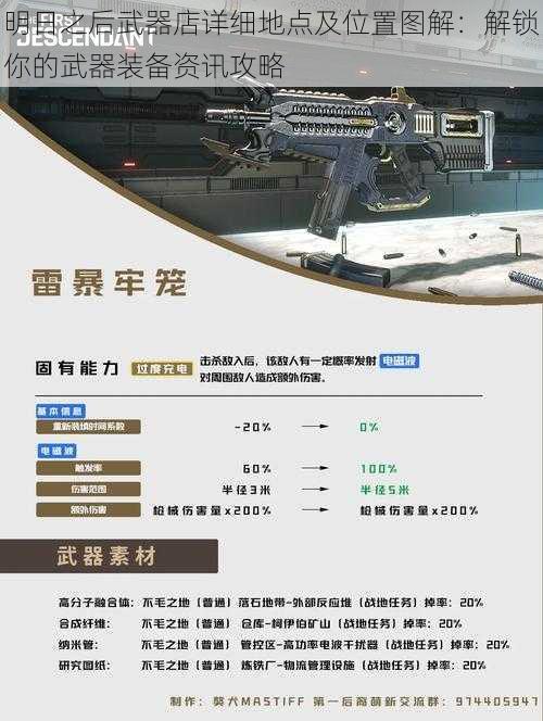 明日之后武器店详细地点及位置图解:解锁你的武器装备资讯攻略