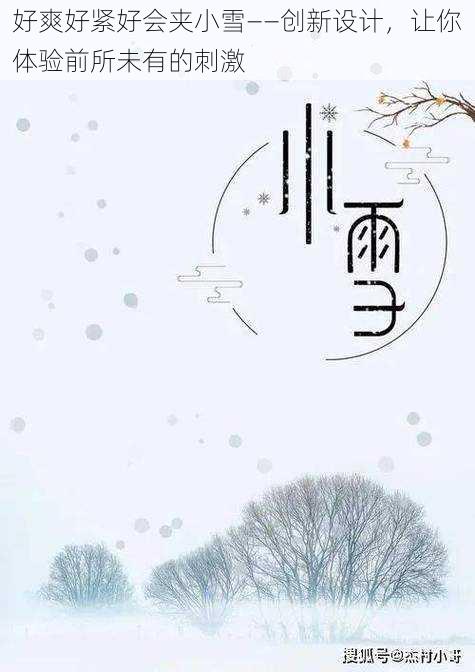好爽好紧好会夹小雪——创新设计,让你体验前所未有的刺激