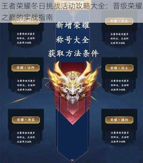 王者荣耀冬日挑战活动攻略大全:晋级荣耀之巅的实战指南
