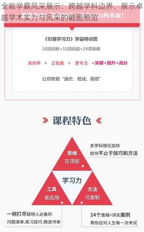 全能学霸风采展示:跨越学科边界,展示卓越学术实力与风采的截图预览