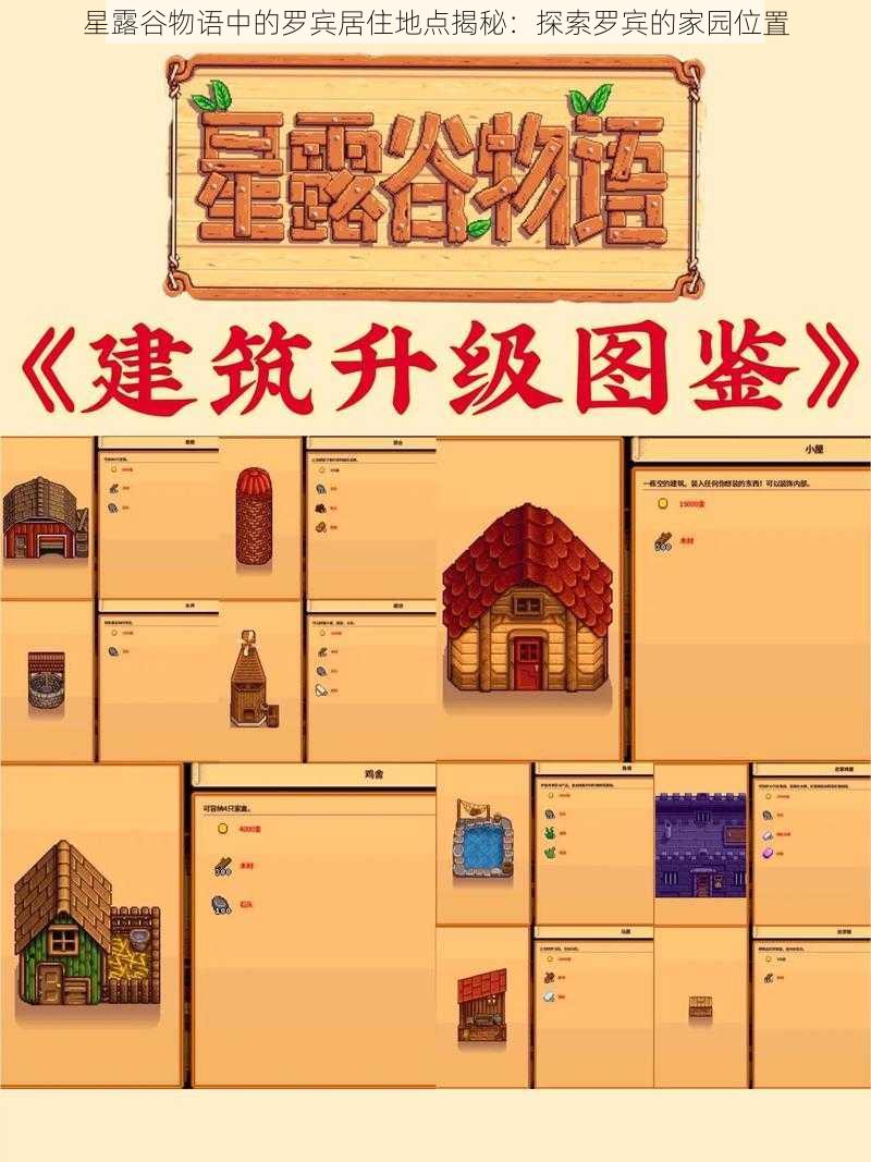 星露谷物语中的罗宾居住地点揭秘:探索罗宾的家园位置