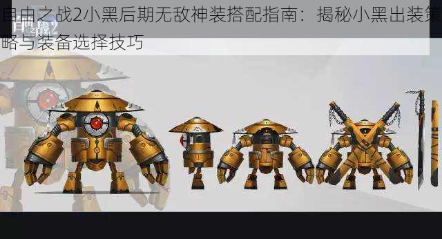自由之战2小黑后期无敌神装搭配指南:揭秘小黑出装策略与装备选择技巧