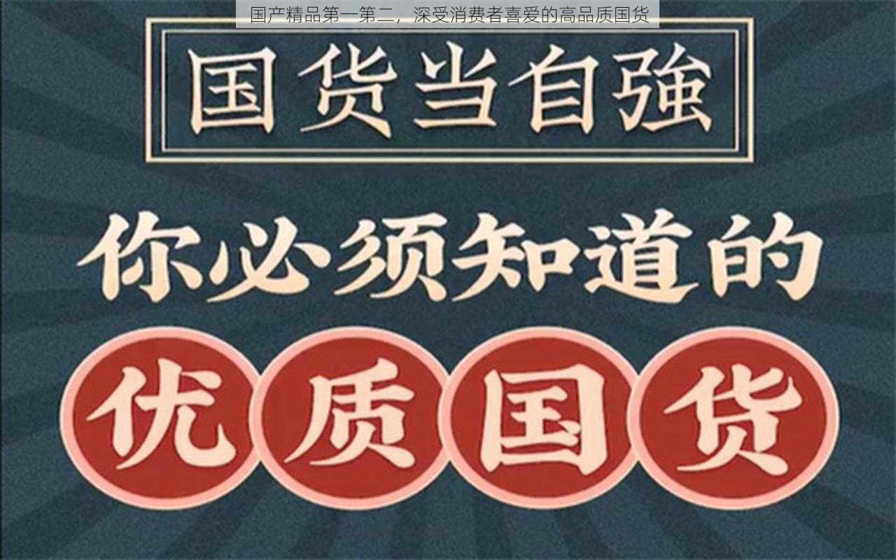 国产精品第一第二,深受消费者喜爱的高品质国货