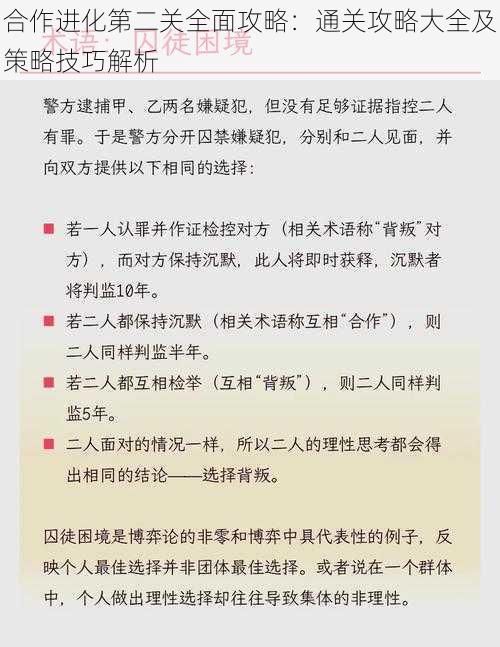 合作进化第二关全面攻略:通关攻略大全及策略技巧解析