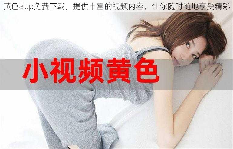 黄色app免费下载,提供丰富的视频内容,让你随时随地享受精彩