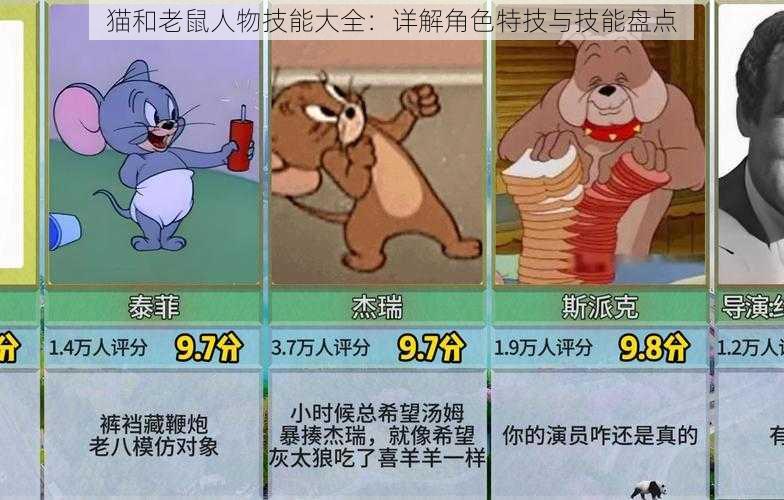 猫和老鼠人物技能大全:详解角色特技与技能盘点