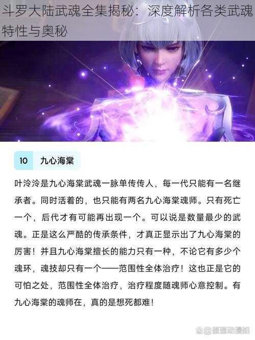 斗罗大陆武魂全集揭秘:深度解析各类武魂特性与奥秘