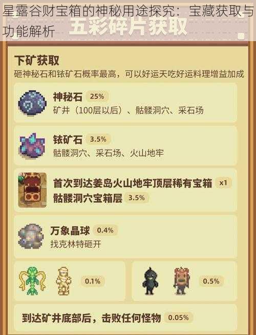 星露谷财宝箱的神秘用途探究:宝藏获取与功能解析