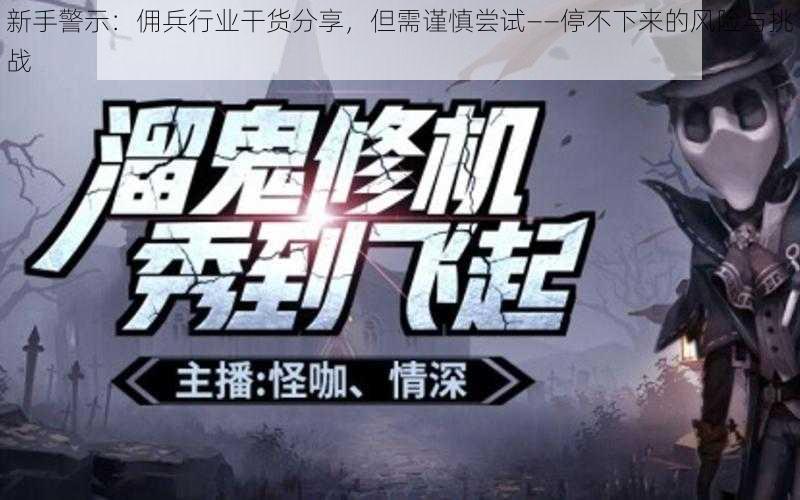 新手警示:佣兵行业干货分享,但需谨慎尝试——停不下来的风险与挑战