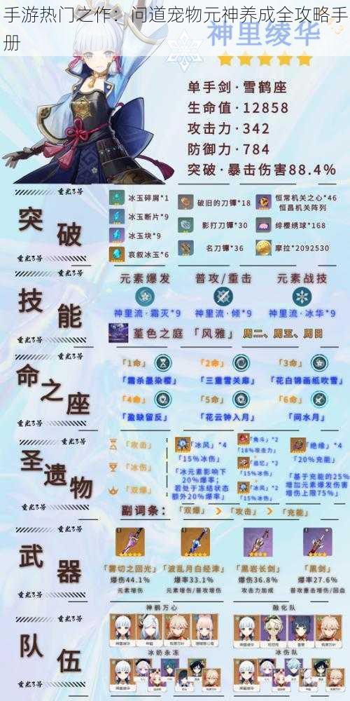 手游热门之作:问道宠物元神养成全攻略手册