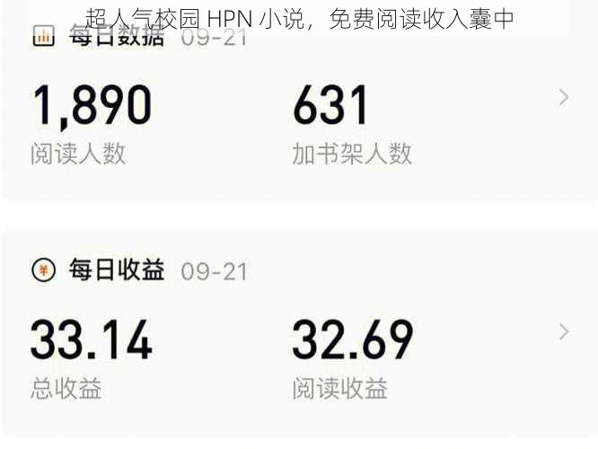 超人气校园 HPN 小说,免费阅读收入囊中