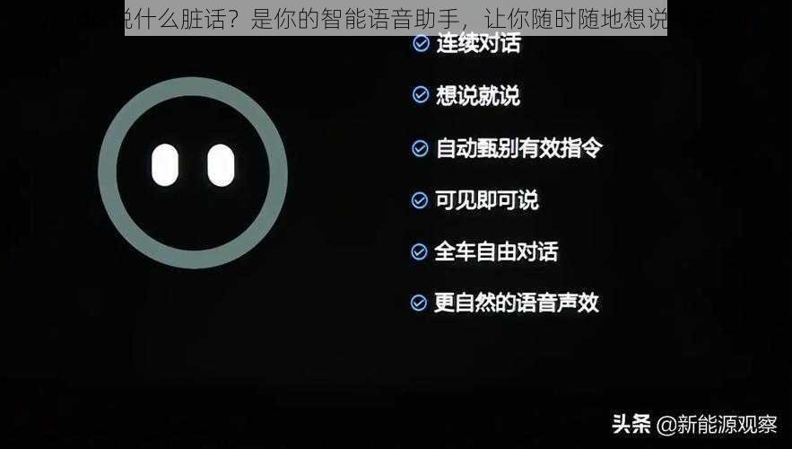 do 说什么脏话?是你的智能语音助手,让你随时随地想说就说