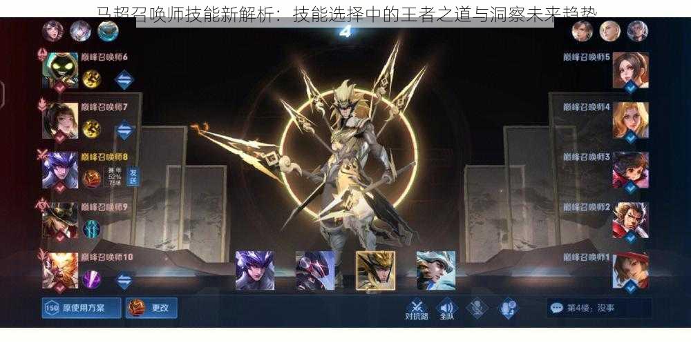 马超召唤师技能新解析:技能选择中的王者之道与洞察未来趋势
