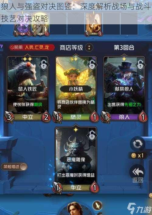 狼人与强盗对决图鉴:深度解析战场与战斗技艺对决攻略