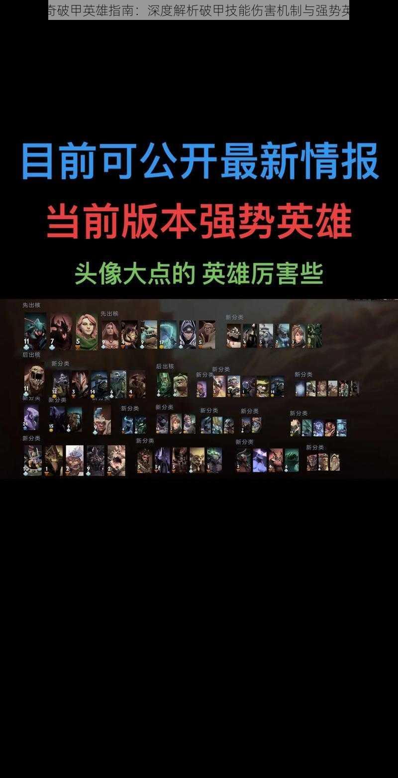 刀塔传奇破甲英雄指南:深度解析破甲技能伤害机制与强势英雄推荐