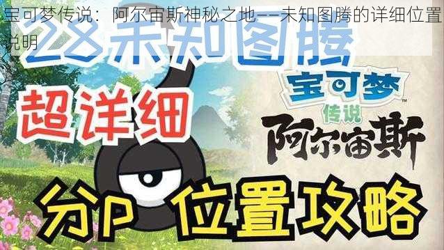 宝可梦传说:阿尔宙斯神秘之地——未知图腾的详细位置说明