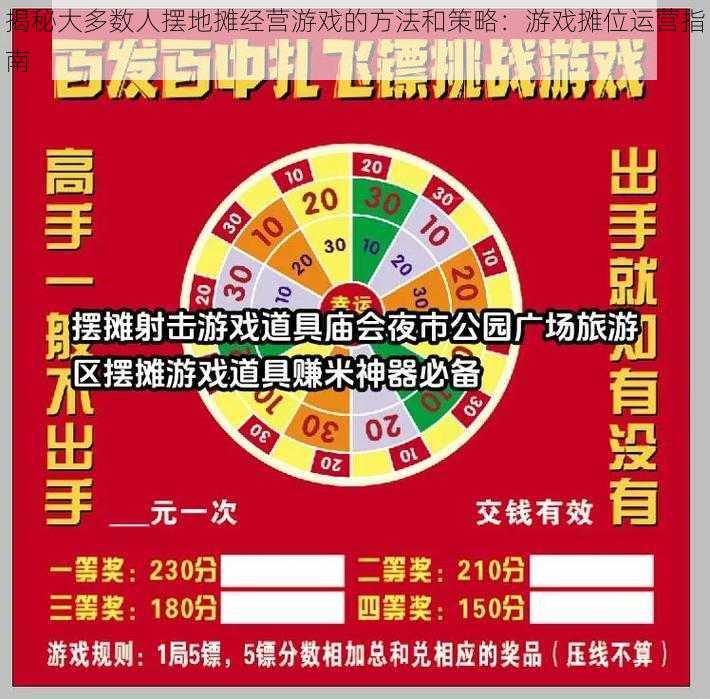 揭秘大多数人摆地摊经营游戏的方法和策略:游戏摊位运营指南