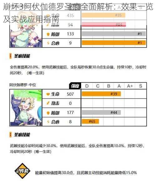 崩坏3阿伏伽德罗圣痕全面解析:效果一览及实战应用指南