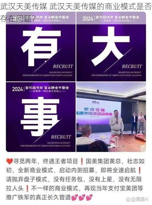 武汉天美传媒 武汉天美传媒的商业模式是否存在问题?