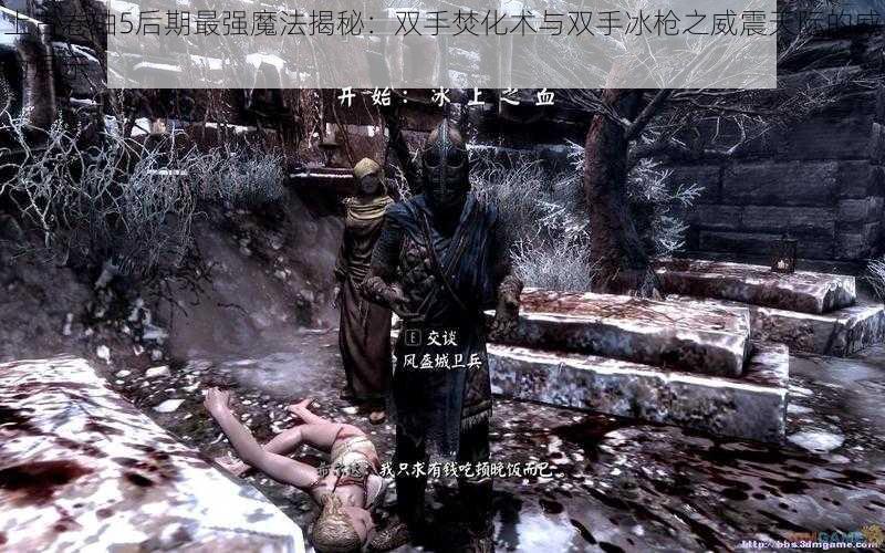 上古卷轴5后期最强魔法揭秘:双手焚化术与双手冰枪之威震天际的威力展示
