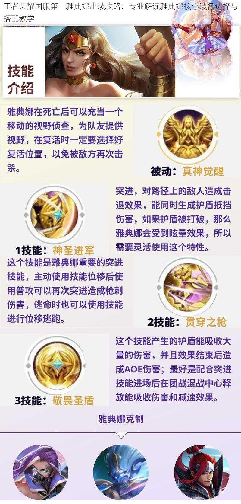 王者荣耀国服第一雅典娜出装攻略:专业解读雅典娜核心装备选择与搭配教学