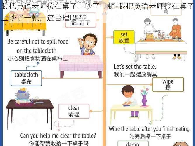 我把英语老师按在桌子上吵了一顿-我把英语老师按在桌子上吵了一顿,这合理吗?