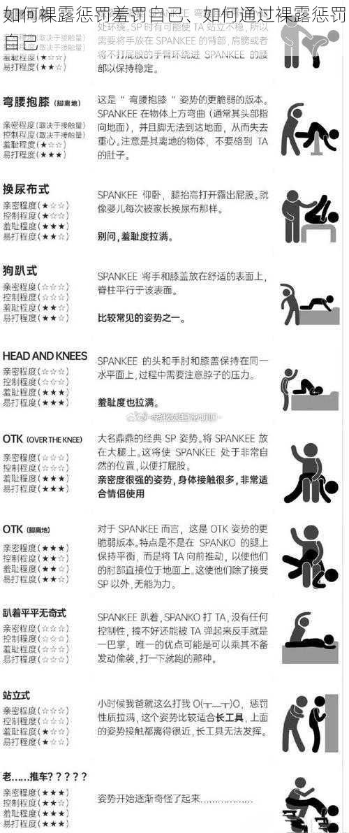 如何裸露惩罚羞罚自己、如何通过裸露惩罚自己