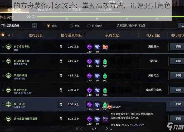 失落的方舟装备升级攻略:掌握高效方法,迅速提升角色战斗力