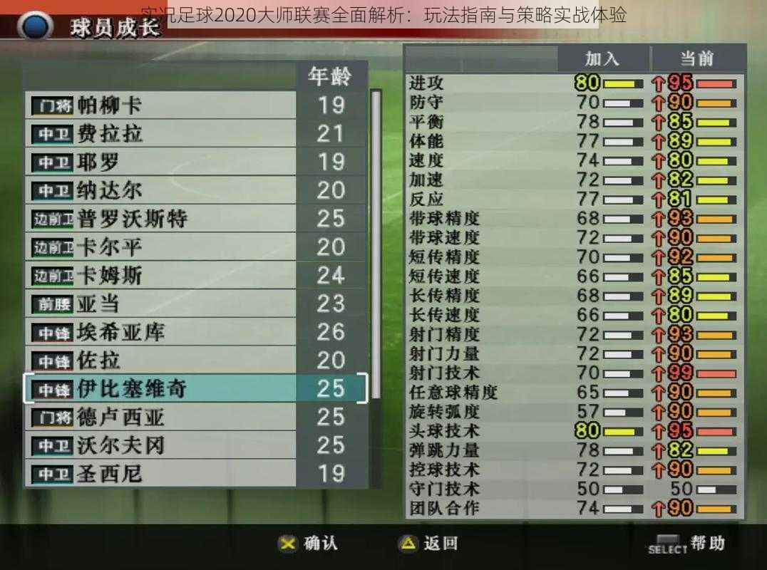 实况足球2020大师联赛全面解析:玩法指南与策略实战体验