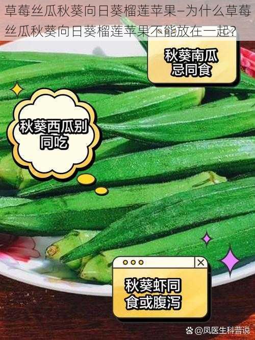 草莓丝瓜秋葵向日葵榴莲苹果—为什么草莓丝瓜秋葵向日葵榴莲苹果不能放在一起?