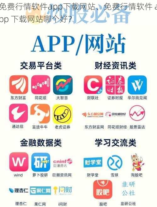 免费行情软件app下载网站、免费行情软件 app 下载网站哪个好?