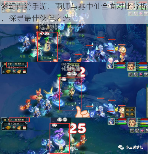 梦幻西游手游:雨师与雾中仙全面对比分析,探寻最佳伙伴之选