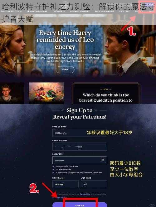 哈利波特守护神之力测验:解锁你的魔法守护者天赋