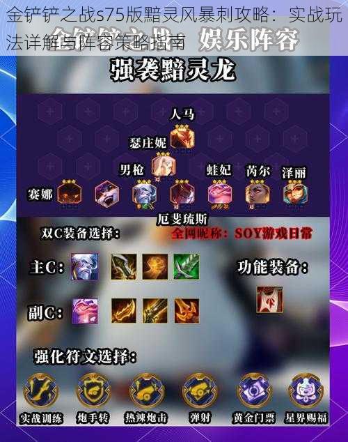 金铲铲之战s75版黯灵风暴刺攻略:实战玩法详解与阵容策略指南
