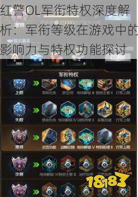 红警OL军衔特权深度解析:军衔等级在游戏中的影响力与特权功能探讨