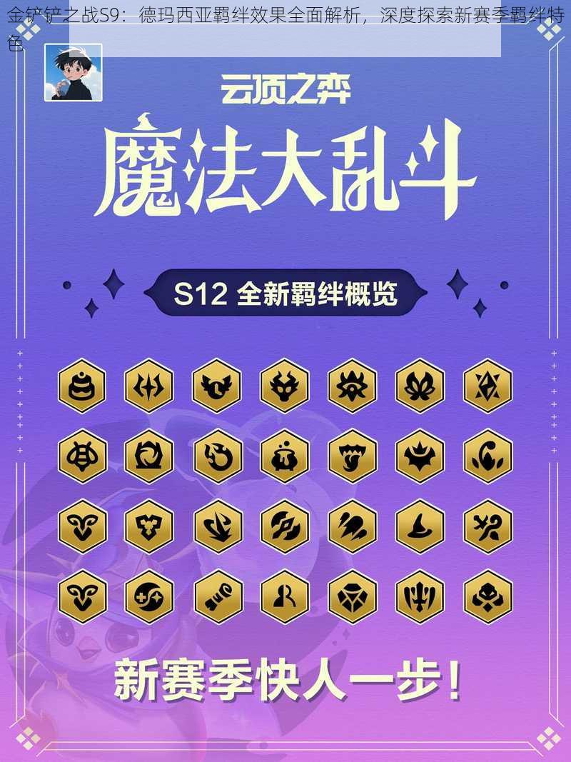 金铲铲之战S9:德玛西亚羁绊效果全面解析,深度探索新赛季羁绊特色