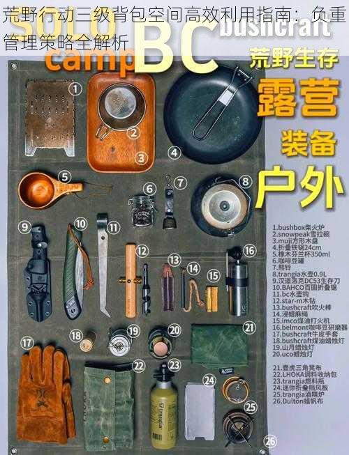 荒野行动三级背包空间高效利用指南:负重管理策略全解析