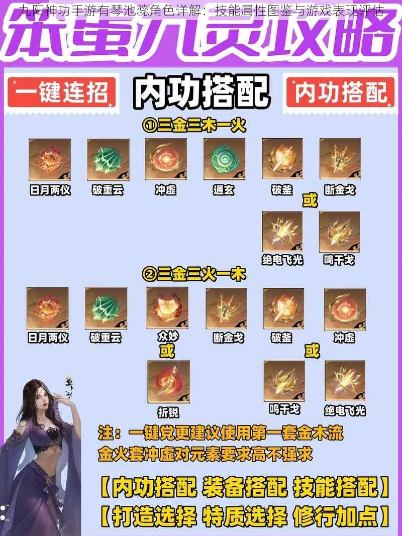 九阳神功手游有琴池蕊角色详解:技能属性图鉴与游戏表现评估