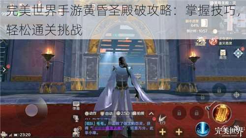 完美世界手游黄昏圣殿破攻略:掌握技巧,轻松通关挑战