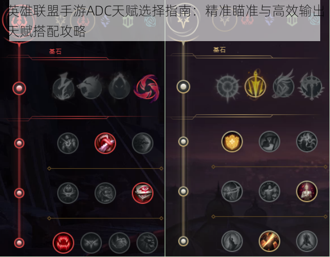 英雄联盟手游ADC天赋选择指南:精准瞄准与高效输出天赋搭配攻略