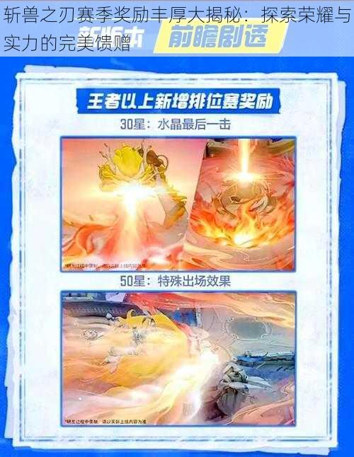 斩兽之刃赛季奖励丰厚大揭秘:探索荣耀与实力的完美馈赠