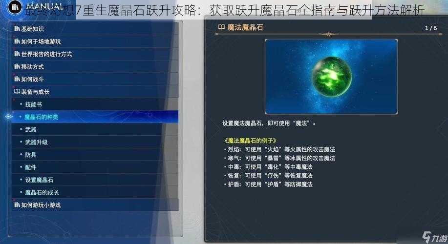 最终幻想7重生魔晶石跃升攻略:获取跃升魔晶石全指南与跃升方法解析
