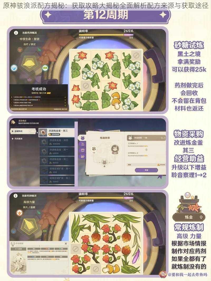 原神骇浪派配方揭秘:获取攻略大揭秘全面解析配方来源与获取途径